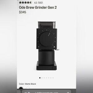 Ode fell0w coffee grinder